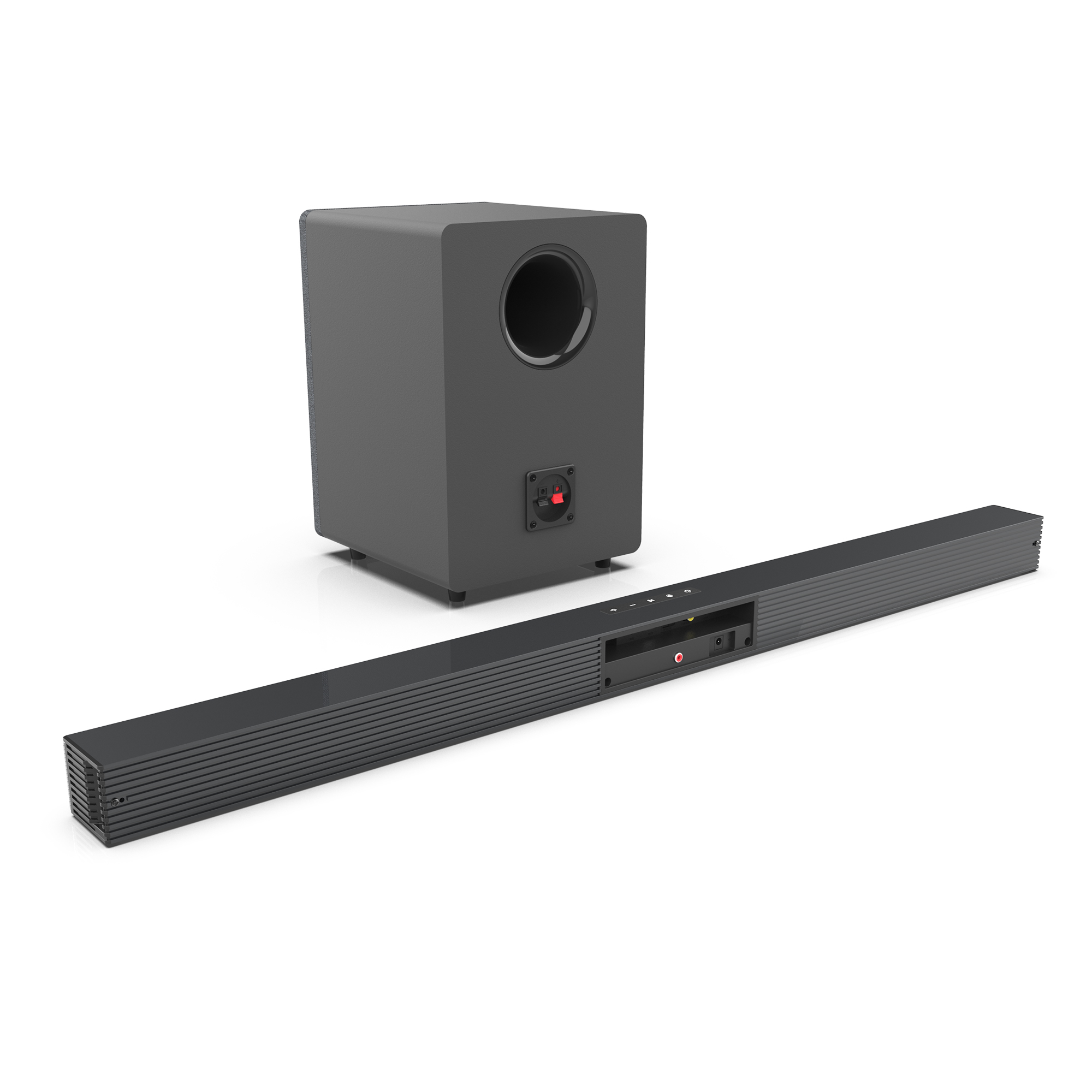 Home Cinema Complet - 84W テレビ用サウンドバー サブウーファー付き サウンドバー 2.1 ワイヤレススピーカー