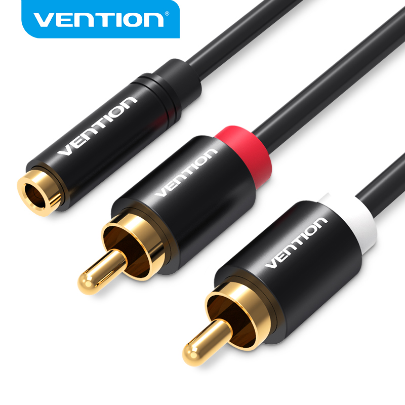 Home Cinema Beamer - Vention ジャック 3.5mm メス - 2RCA