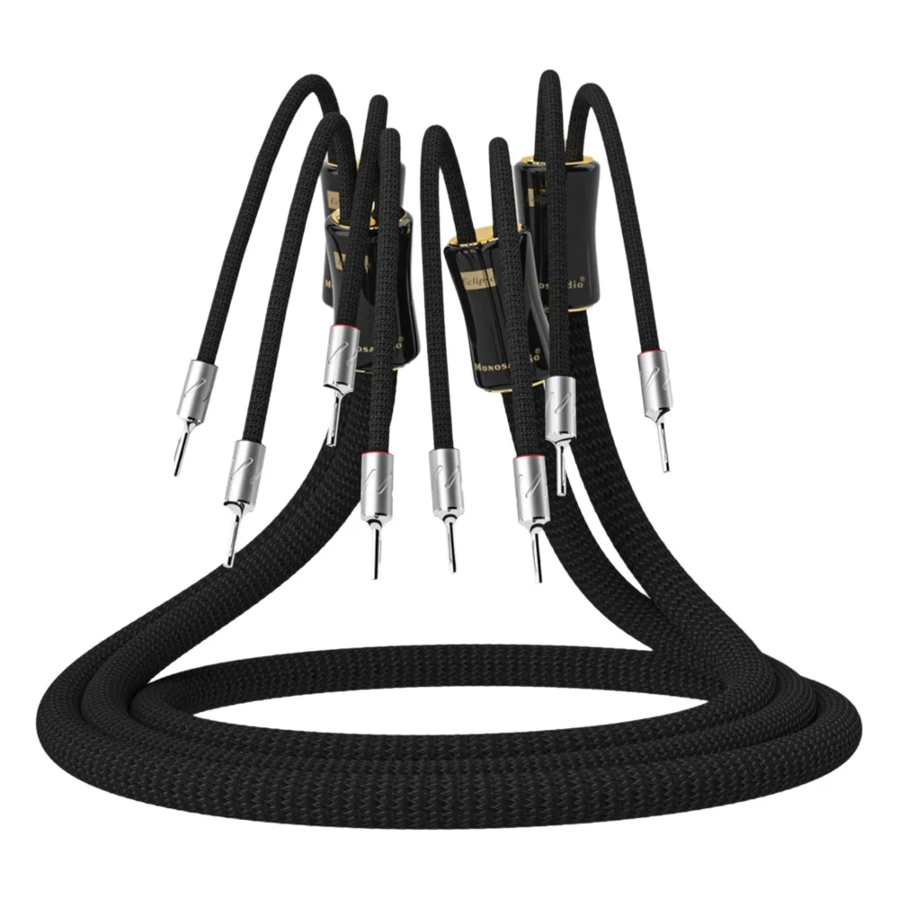 Home Cinema Xlr - Monosaudio 6N 純銀 Eclipse スピーカーケーブル 3ピン