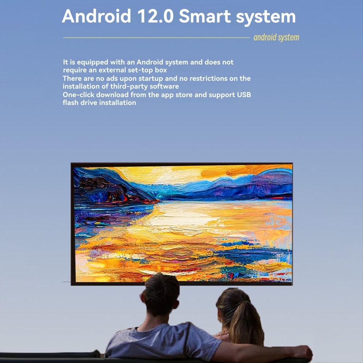 Home Cinema Quad - A69Z 1080P プロジェクター Android12 WiFi 6