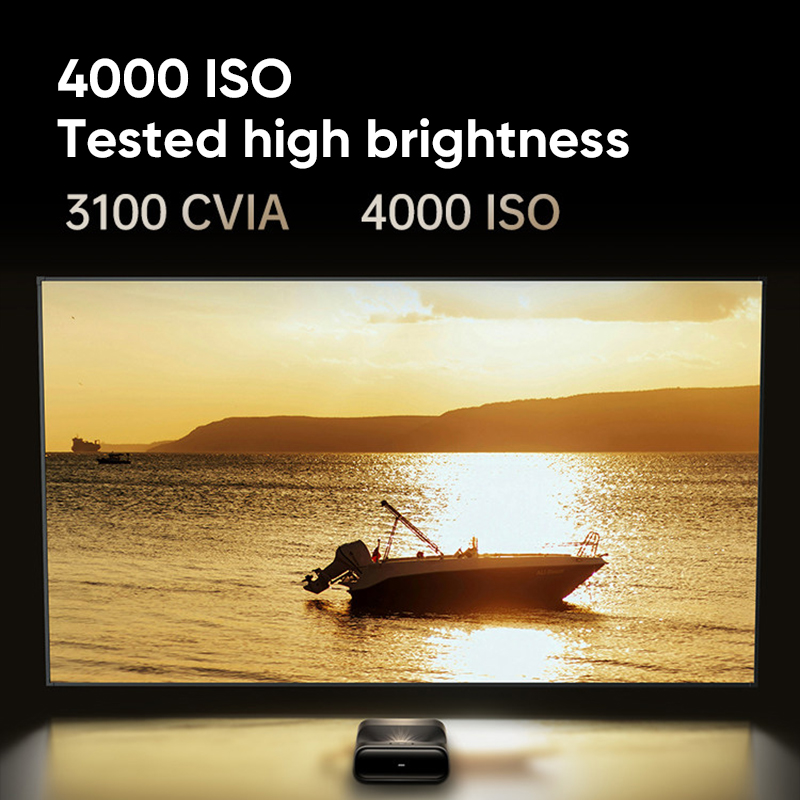 Home Cinema Ultra Short Throw Projector - JMGO O3 Ultra 4KレーザープロジェクターTV 短焦点高輝度4000 ISOホームシネマ