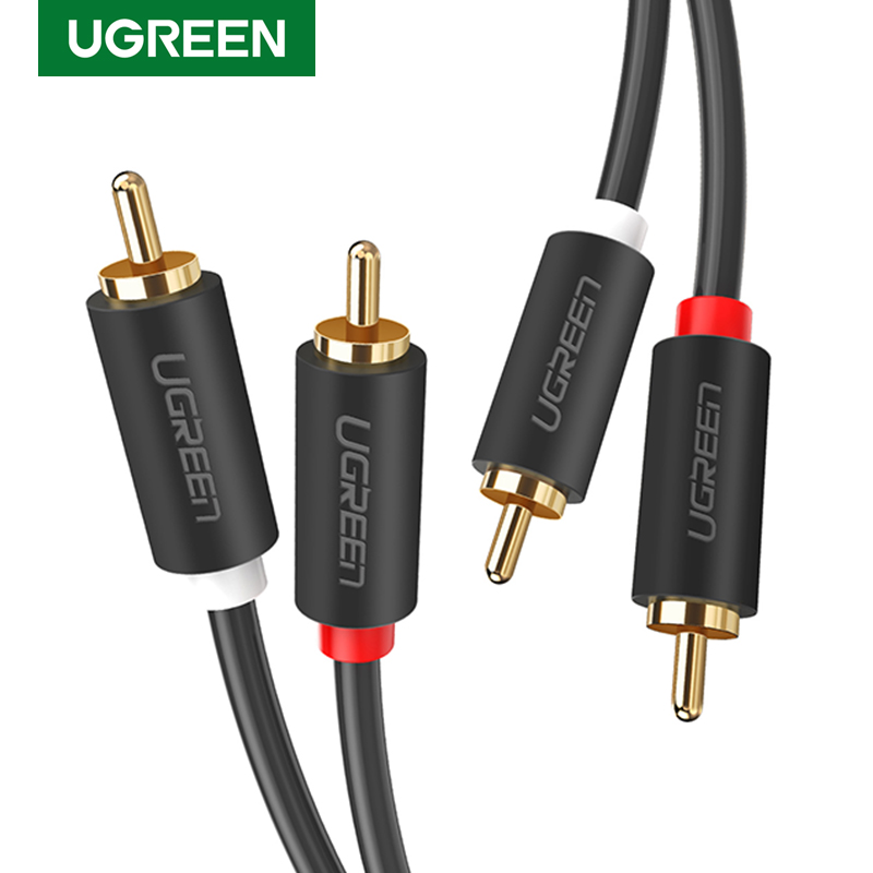 Home Cinema Beamer - Ugreen-オーディオケーブルオス-オス,金メッキ,2m,3m,5m,rca,ホームシアターアンプ用,CDサウンドボックス