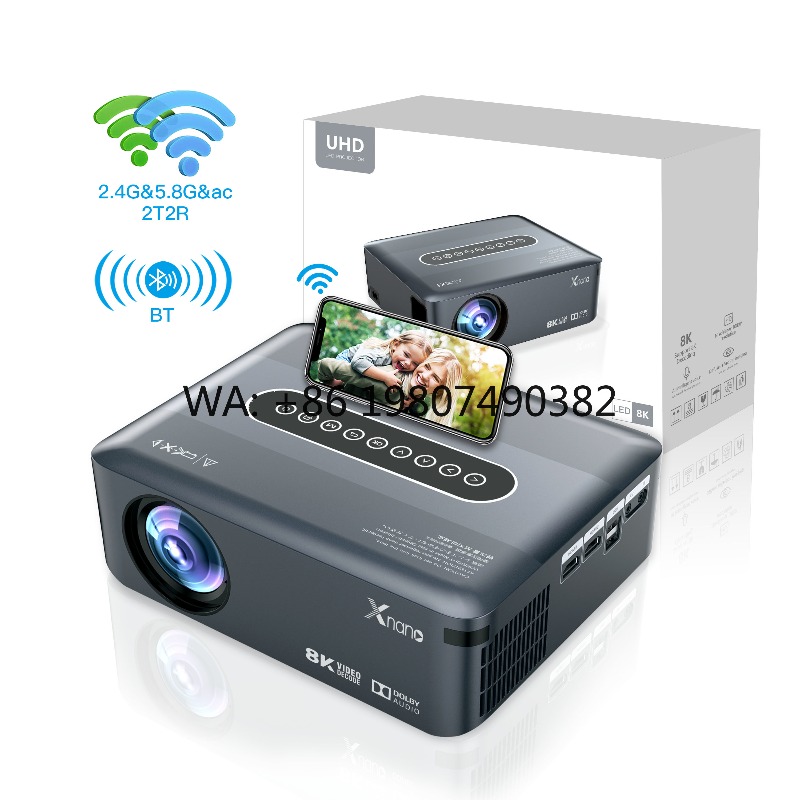 Home Cinema Quad - フルHD 1080P 4K LEDプロジェクター Android 9.0