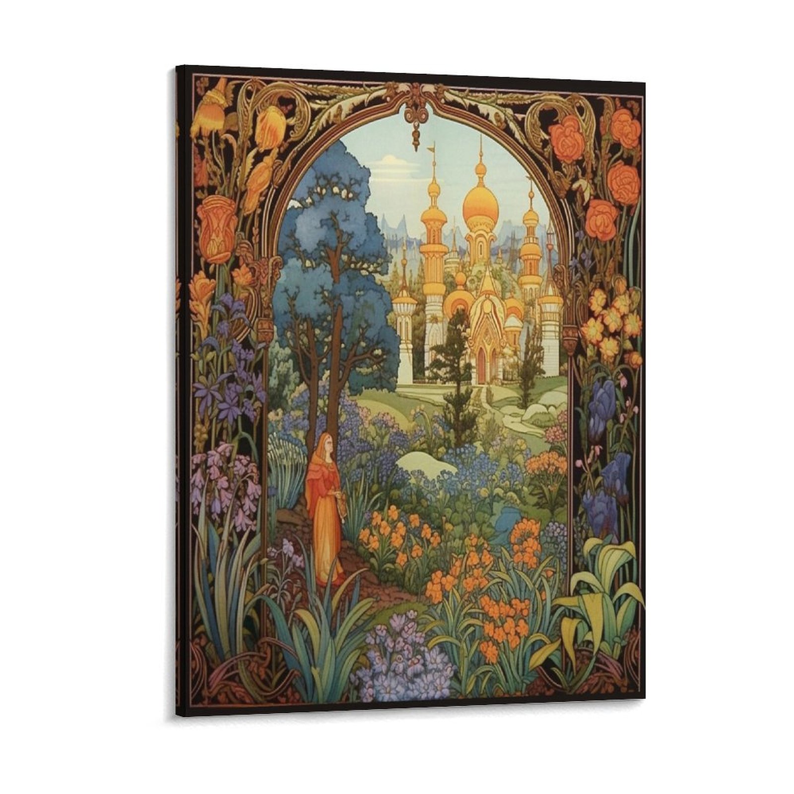 Home Cinema Usa - バサリサバーバヤガの小屋で美しいイワン・ビリビンキャンバス絵画シネマカスタムホームバサリサフレーム壁絵画