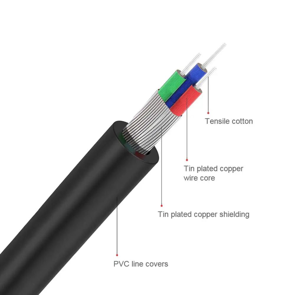QGeeM RCAケーブル 2RCA-3.5mmオーディオケ - Home Cinema Beamer のレビューと価格