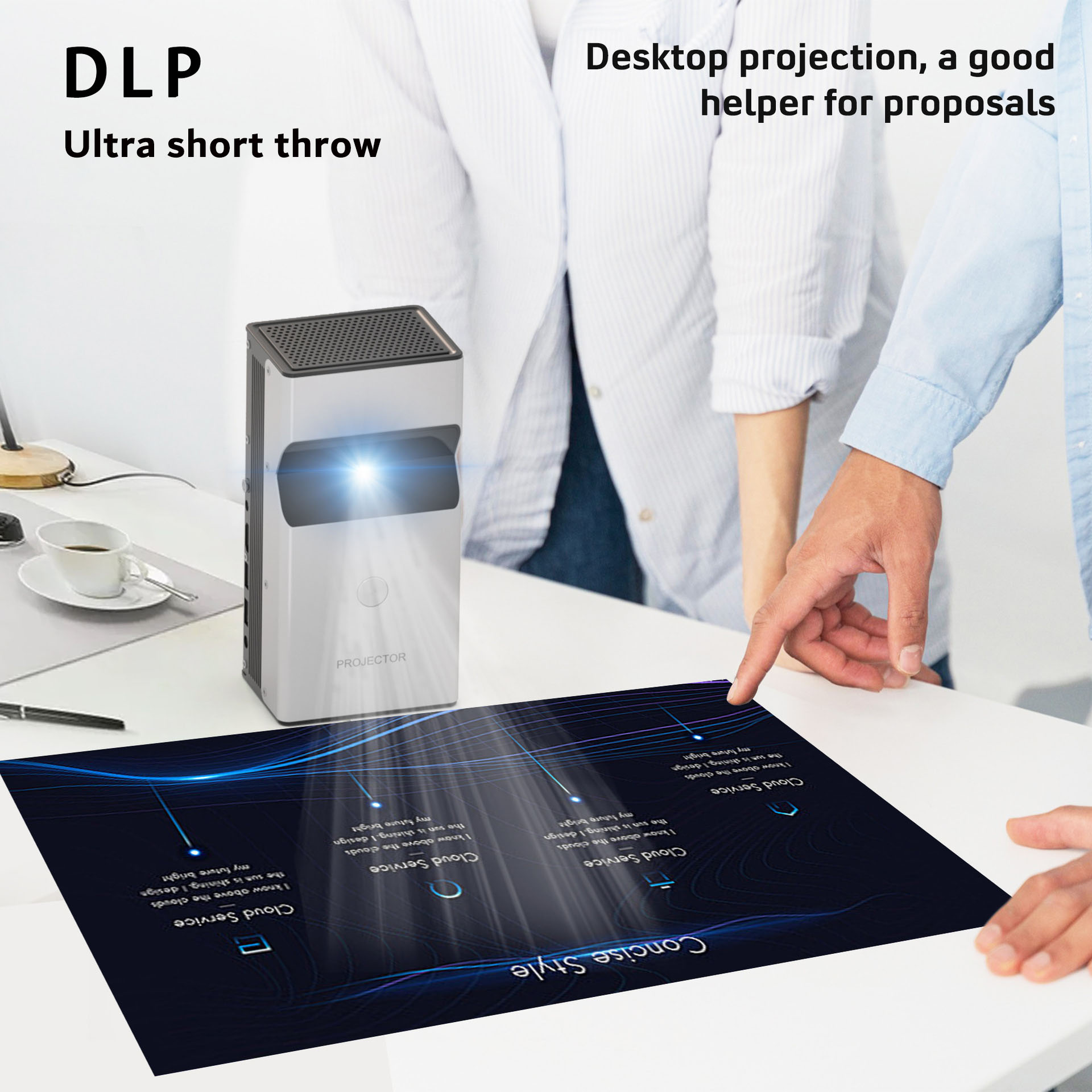 ZXY Lonnst L26 ポータブルミニ教育用デスクプロ - Home Cinema Ultra Short Throw Projector のレビューと価格