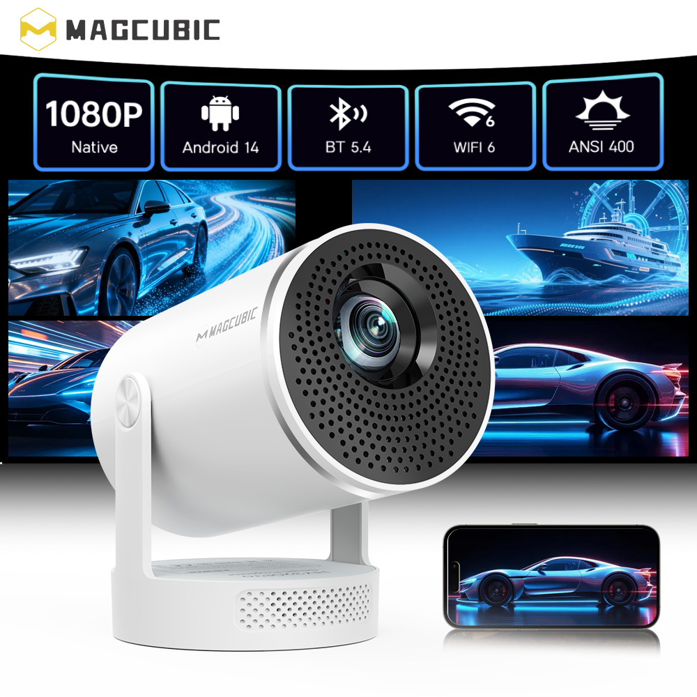 Magcubic Android 14 ネイティブ1080P - Home Cinema Complet のレビューと価格