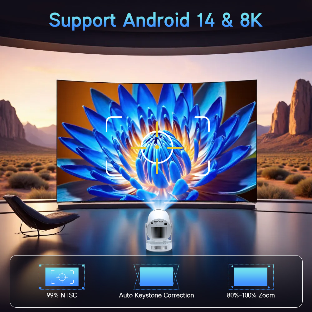 Magcubic Android 14 ネイティブ1080P - Home Cinema Complet のレビューと価格