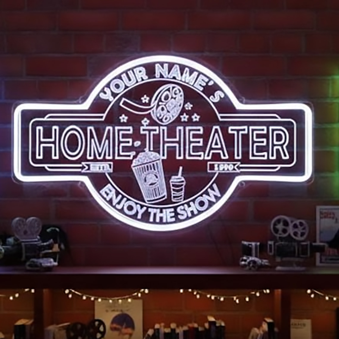 カスタムホームシアターネオンサイン、パーソナライズされた映画 - Home Cinema Usa のレビューと価格