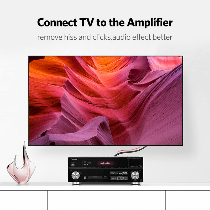 Ugreen-オーディオケーブルオス-オス,金メッキ,2m, - Home Cinema Beamer のレビューと価格