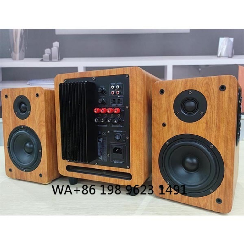 8インチ150W RMS木製パワードサブウーファースピーカー - Home Cinema Usa のレビューと価格
