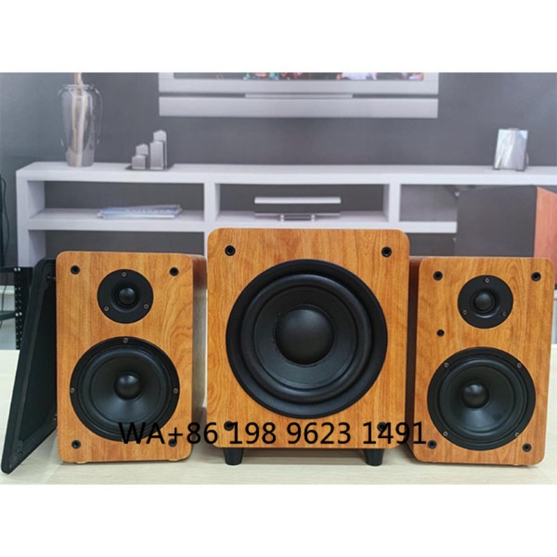 8インチ150W RMS木製パワードサブウーファースピーカー - Home Cinema Usa のレビューと価格