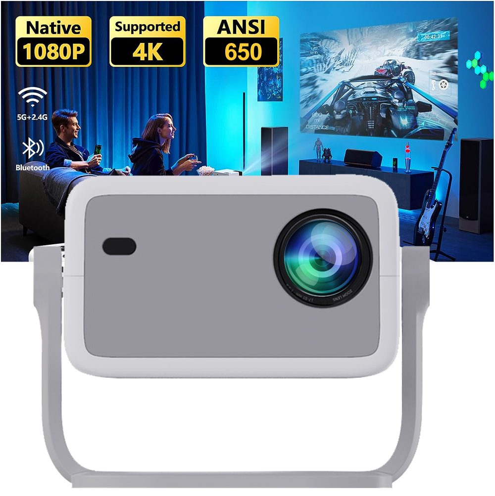ポータブルプロジェクター,フルHD,WZATCO-WL018 - Home Cinema Complet のレビューと価格