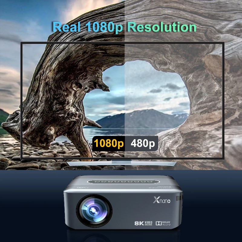 フルHD 1080P 4K LEDプロジェクター Andro - Home Cinema Quad のレビューと価格