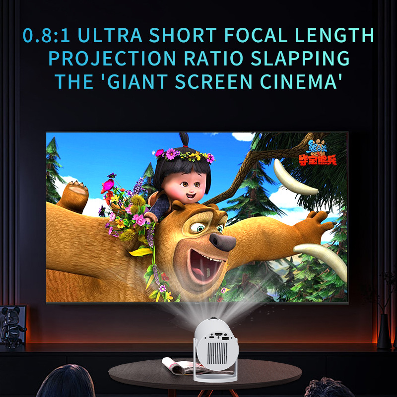 スマート超短焦点プロジェクター、4K対応Androidデバイ - Home Cinema Ultra Short Throw Projector のレビューと価格