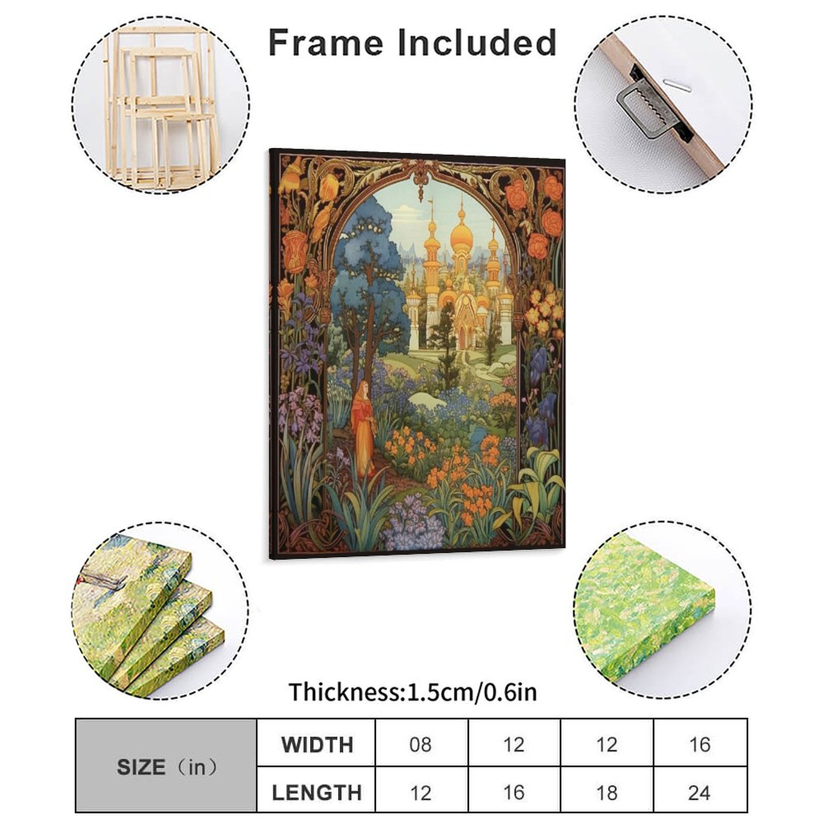 バサリサバーバヤガの小屋で美しいイワン・ビリビンキャンバス絵 - Home Cinema Usa のレビューと価格