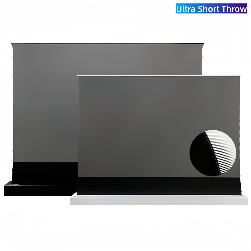72インチ～150インチ電動式フロアスクリーン、自動昇降式ポ - Home Cinema Ultra Short Throw Projector のレビューと価格
