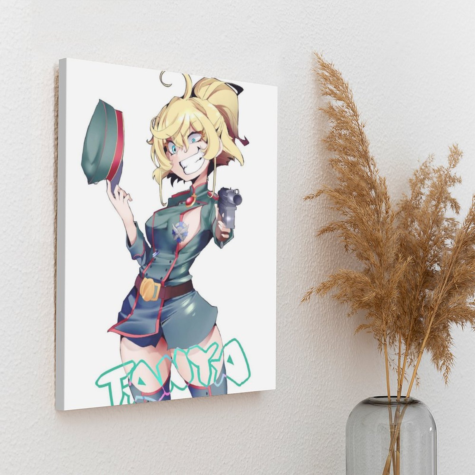 ターニャのサーガ悪のポスターキャンバス絵画シネマガレージホー - Home Cinema Usa のレビューと価格