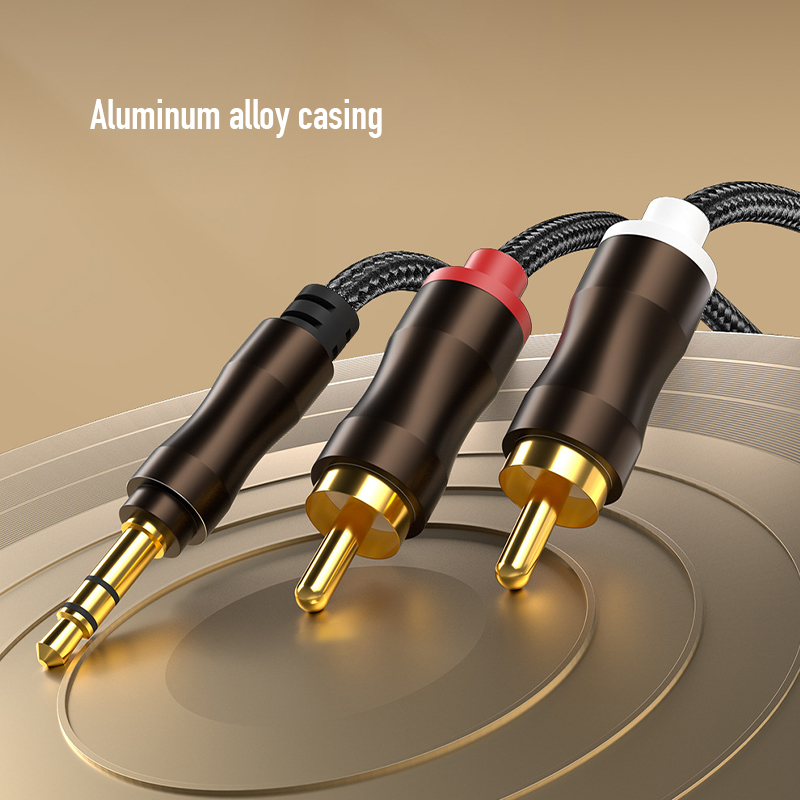 RCA-3.5mmジャックAUXオーディオケーブルHiFiス - Home Cinema Beamer のレビューと価格