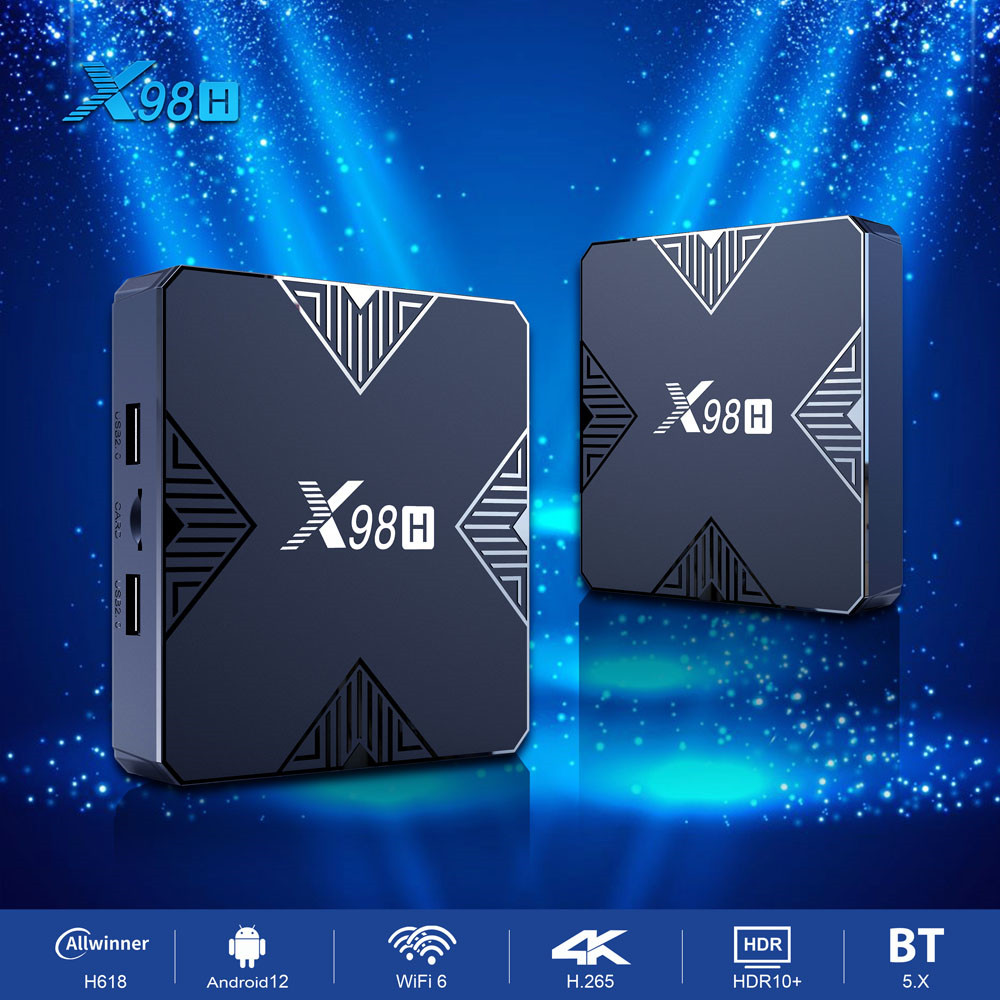 X98H TVボックス Android12 Allwinne - Home Cinema Quad のレビューと価格
