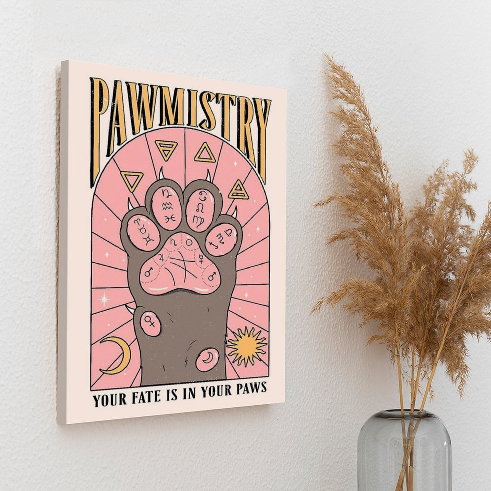 Pawmistry キャンバス絵画ポスター映画キャラクターク - Home Cinema Usa のレビューと価格
