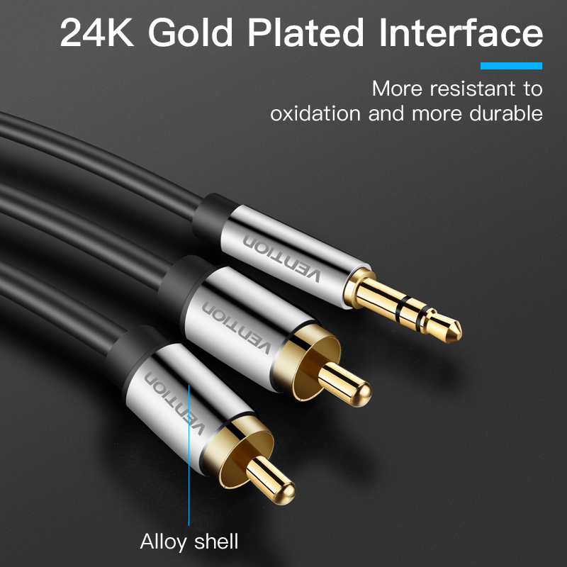 Vention RCA ケーブル 3.5 に 2rca オー - Home Cinema Beamer のレビューと価格