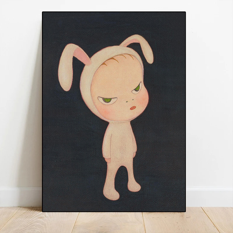 1pc フレームレスキャンバス絵画吉本奈良夢人形ポスターとプ - Home Cinema Wall Art のレビューと価格