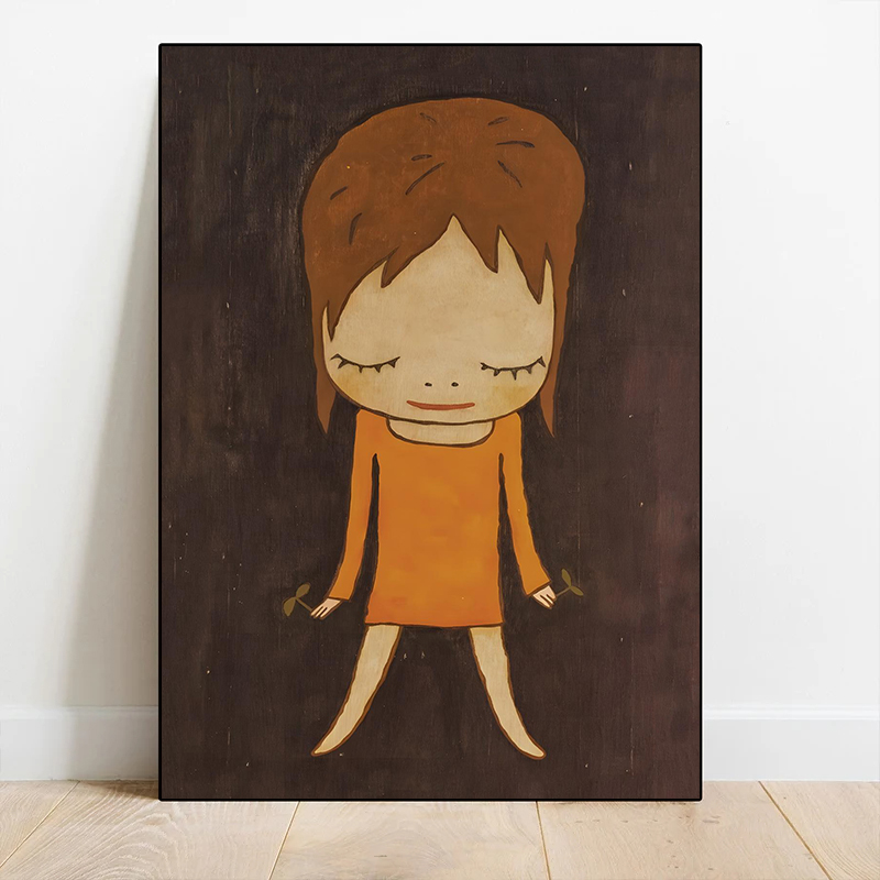 1pc フレームレスキャンバス絵画吉本奈良夢人形ポスターとプ - Home Cinema Wall Art のレビューと価格